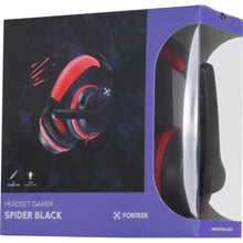 Carregar imagem no visualizador da galeria, Headset Gamer Fortrek Spider Black P3 Preto/Vermelho