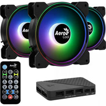 Carregar imagem no visualizador da galeria, Kit 3 Coolers Aerocool Saturn 12 Pro ARGB + Hub + Controle
