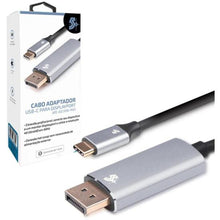 Carregar imagem no visualizador da galeria, Cabo Adaptador USB-C Para Dport Macho 4k 60hz 1.8m 5+