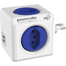 Carregar imagem no visualizador da galeria, Adaptador Benjamim Múltiplo Com USB Powercube PWC-R5 Bivolt ELG