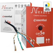 Carregar imagem no visualizador da galeria, Cabo de Rede CAT.5E CMX 305m Preto Nexans - CX / 305