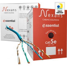 Carregar imagem no visualizador da galeria, Cabo de Rede CAT.5E CMX 305m Azul Nexans - CX / 305