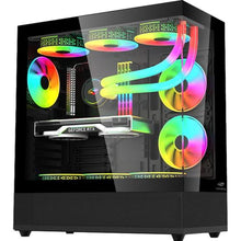 Carregar imagem no visualizador da galeria, Gabinete Gamer C3Tech Aquarius MT-G850 Sem Fans Preto