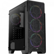 Carregar imagem no visualizador da galeria, Gabinete Gamer Aerocool Ore Saturn Preto RGB Lateral Acrílico