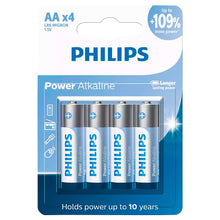 Carregar imagem no visualizador da galeria, 4 Pilhas Alcalinas Aa Philips
