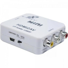 Carregar imagem no visualizador da galeria, Mini Conversor HDMI x AV XC-MC-01 Branco Flex