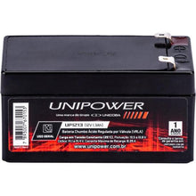 Carregar imagem no visualizador da galeria, Bateria Selada 12V 1,3Ah UP1213 Unipower