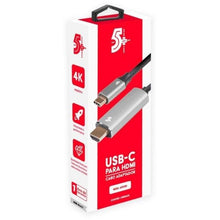 Carregar imagem no visualizador da galeria, Cabo Adaptador USB-C Para HDMI 4k 60hz 1.8m 5+