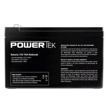Carregar imagem no visualizador da galeria, Bateria Para Nobreak 12v 7Ah EN013 Powertek