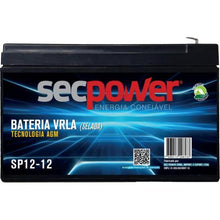 Carregar imagem no visualizador da galeria, Bateria Selada 12V 12Ah SP12-12 SecPower