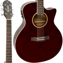 Carregar imagem no visualizador da galeria, Violão Giannini GSF3 CEQ Eletroacústico Aço Translucent Dark Wine Dark Wine