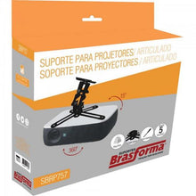 Carregar imagem no visualizador da galeria, Suporte de Teto Para Projetor SBRP757 Preto BRASFORMA