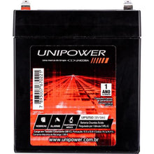 Carregar imagem no visualizador da galeria, Bateria Estacionária Selada 12V 5Ah VRLA UP1250 Unipower