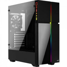 Carregar imagem no visualizador da galeria, Gabinete Gamer Aerocool Playa Preto RGB Lateral Vidro