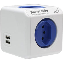 Carregar imagem no visualizador da galeria, Adaptador Benjamim Múltiplo Com USB Powercube PWC-R5 Bivolt ELG