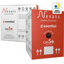 Carregar imagem no visualizador da galeria, Cabo de Rede CAT.5E CMX 305m Preto Nexans - CX / 305