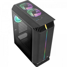 Carregar imagem no visualizador da galeria, Gabinete Gamer Aerocool Gladiator Preto RGB Lateral Vidro