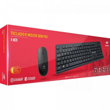 Carregar imagem no visualizador da galeria, Kit Teclado e Mouse C3Tech K-W20BK Sem Fio Preto