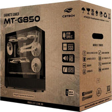 Carregar imagem no visualizador da galeria, Gabinete Gamer C3Tech Aquarius MT-G850 Sem Fans Preto