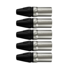 Carregar imagem no visualizador da galeria, Conector Xlr Femea Wc 1003 Fl Bk Ni 3p Cabo Wireconex 05 Unidades