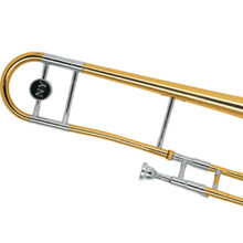 Carregar imagem no visualizador da galeria, Trombone De Vara Tb 200v Laqueado Dourado Com Case New York