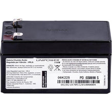 Carregar imagem no visualizador da galeria, Bateria Selada 12V 1,3Ah UP1213 Unipower