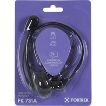 Carregar imagem no visualizador da galeria, Headset Office Fortrek FK 731A USB Preto