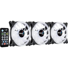 Carregar imagem no visualizador da galeria, Kit Com 3 Coolers Aerocool Duo 12 Pro ARGB + Hub + Controle