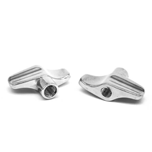 Carregar imagem no visualizador da galeria, BORBOLETA FEMEA 8 MM CROMADA 2 UNIDADES - TORELLI