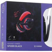 Carregar imagem no visualizador da galeria, Headset Gamer Fortrek Spider Black P3 Preto/Vermelho