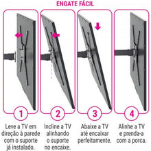 Carregar imagem no visualizador da galeria, Suporte Articulado Para TV 19"-56" Preto STPA50 Multivisão