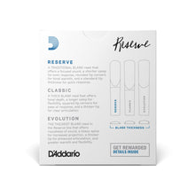 Carregar imagem no visualizador da galeria, Palheta Clarineta Bb 3.5 (10 Unidades) D Addario Reserve