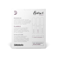 Carregar imagem no visualizador da galeria, Palheta Clarineta Bb 4.0 (10 Peças) D Addario Reserv Classic
