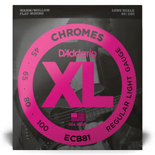 Carregar imagem no visualizador da galeria, Encordoamento Baixo 4C 45-100 D Addario XL Chromes ECB81