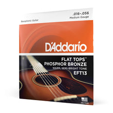 Carregar imagem no visualizador da galeria, Encordoamento Violão Aço Resonator D Addario Flat Tops EFT13