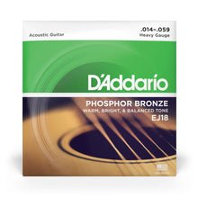 Carregar imagem no visualizador da galeria, Encordoamento Violão Aço 14-59 D Addario Phosphor EJ18
