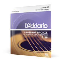 Carregar imagem no visualizador da galeria, Encordoamento Violão Aço 11-52 D Addario Phosphor EJ26