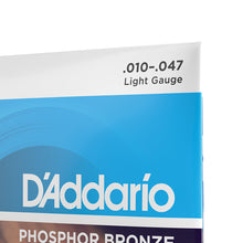 Carregar imagem no visualizador da galeria, Encordoamento Violão Aço 12C 10-47 D Addario Phosphor EJ38