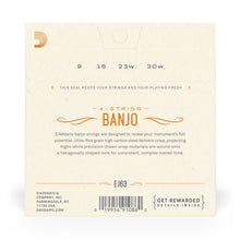 Carregar imagem no visualizador da galeria, Encordoamento Banjo Tenor D Addario Nickel Plated Steel EJ63