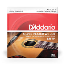 Carregar imagem no visualizador da galeria, Encordoamento Violão Aço .011 D Addario Silver-Plated EJ84M