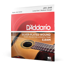Carregar imagem no visualizador da galeria, Encordoamento Violão Aço .011 D Addario Silver-Plated EJ84M