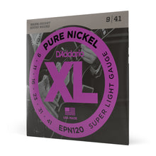 Carregar imagem no visualizador da galeria, Encordoamento Guitarra 09-41 D Addario XL Pure Nickel EPN120