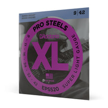 Carregar imagem no visualizador da galeria, Encordoamento Guitarra 09-42 D Addario XL Pro Steels EPS520