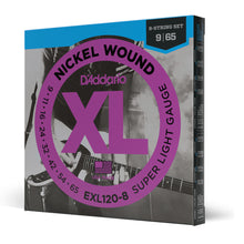 Carregar imagem no visualizador da galeria, Encordoamento Guitarra 8C 09-65 D Addario XL Nickel EXL120-8