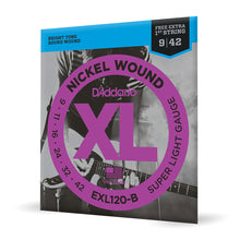 Carregar imagem no visualizador da galeria, Encordoamento Guitarra 09-42 Corda Extra D Addario EXL120-B