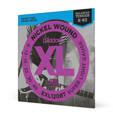 Carregar imagem no visualizador da galeria, Encordoamento Guitarra 09-40 D Addario XL Nickel EXL120BT
