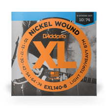 Carregar imagem no visualizador da galeria, Encordoamento Guitarra 8C 10-74 D Addario XL Nickel EXL140-8