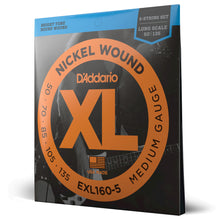 Carregar imagem no visualizador da galeria, Encordoamento Baixo 5C 50-135 D Addario XL Nickel EXL160-5