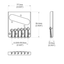Carregar imagem no visualizador da galeria, Ponte Para Guitarra Modelo Telecaster Cromada Spirit EG18-CR