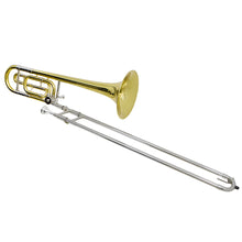Carregar imagem no visualizador da galeria, Trombone De Vara Com Rotor Tb 200vr Laqueado Dourado Com Case New York